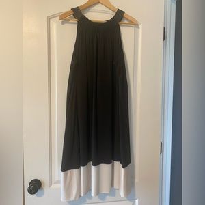 Calvin Klein Halter Dress with Faux Leather Collar (1x)